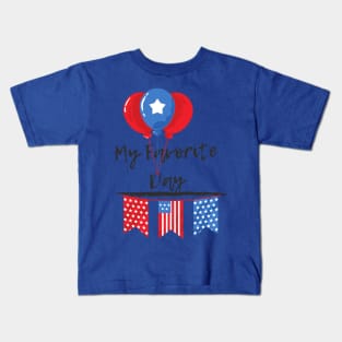 American Favorite Day- USA Independence Day Kids T-Shirt